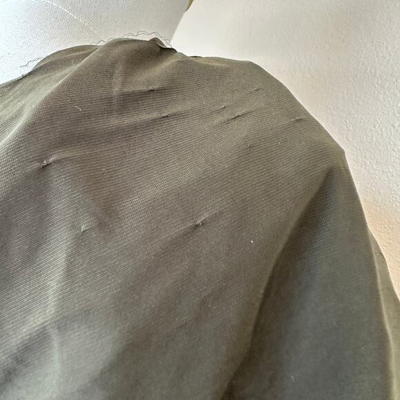 Ronny Kobo Olive Mesh Ruched Midi Dress MEDIUM Slinky Bodycon Cocktail Designer - Picture 12 of 12